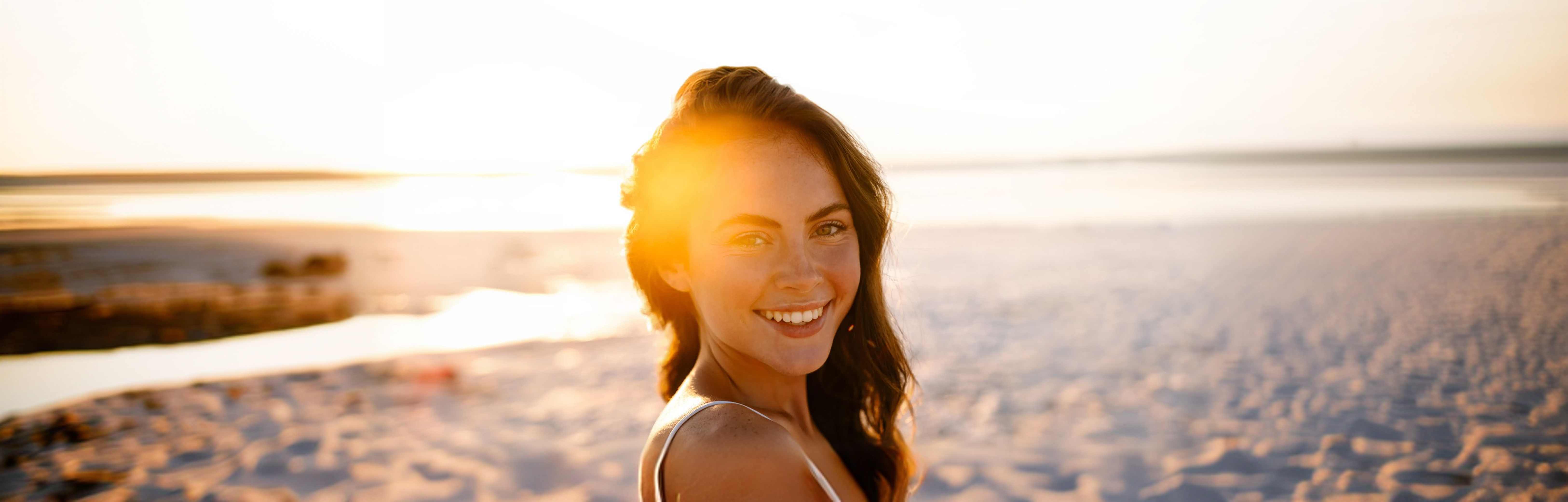 A person finding stillness in warm natural light
